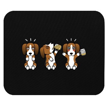 Discover Basset Hound Beer Lover Mouse Pads