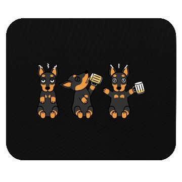 Discover Miniature Pinscher Beer Lover Mouse Pads