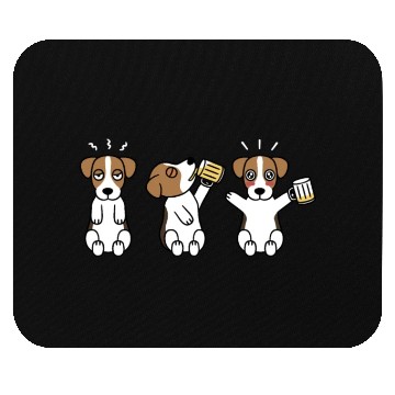 Discover Jack Russell Terrier Beer Lover Mouse Pads