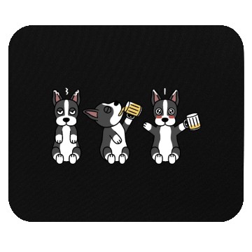 Discover Boston Terrier Beer Lover Mouse Pads