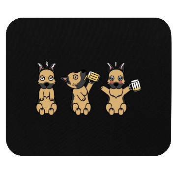 Discover German Shepherd Beer Lover Mouse Pads