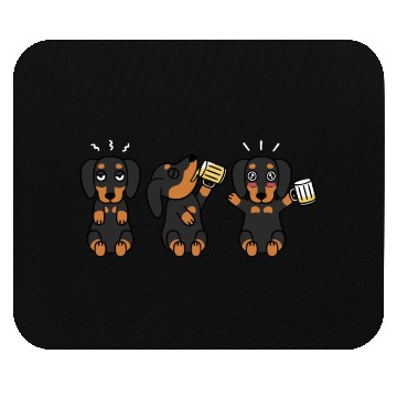 Discover Dachshund Beer Lover Mouse Pads