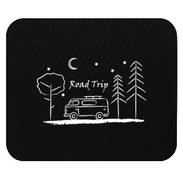 Discover Road trip – your heart beats for camping Mouse Pads