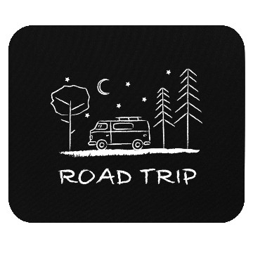 Discover Road trip – your heart beats for camping Mouse Pads