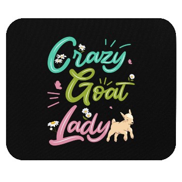 Discover Crazy Goat Lady Goat Lover Mouse Pads