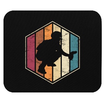 Discover Vintage Baseball Catchers Baseball Catcher Softbal Mouse Pads