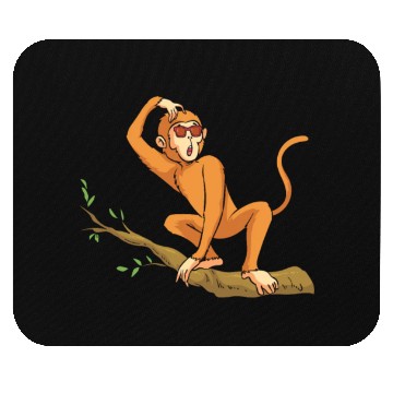 Discover Funny Orangutan Monkey Chimpanzee Monkey - Funny M Mouse Pads