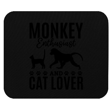 Discover Monkey Enthusiast And Cat Lover - Orangutan Monkey Mouse Pads