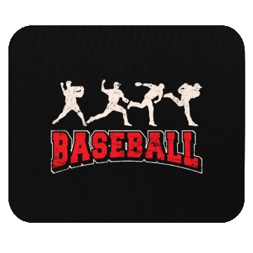 Discover Baseball Pitcher Baseball Pitching Closer Relief B Mouse Pads