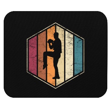 Discover Baseball Pitcher Pitching Closer Relief Softball L Mouse Pads