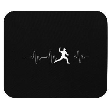 Discover Baseball Pitcher Heartbeat Baseball Pitching Close Mouse Pads