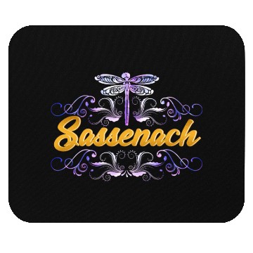 Discover Sassenach Outlander Celtic Gaelic Dragonfly Mouse Pads