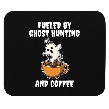 Discover Ghost Hunting And Coffee Funny Ghost Gift Mouse Pads