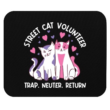 Discover streetcat volunteer, trap neuter return, cat help Mouse Pads