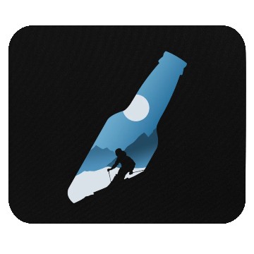 Discover Apres Ski Beer Skiing Mountains Ski Mouse Pads