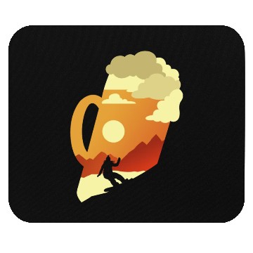 Discover Apres Ski Beer Snowboarding Mountains Ski Mouse Pads