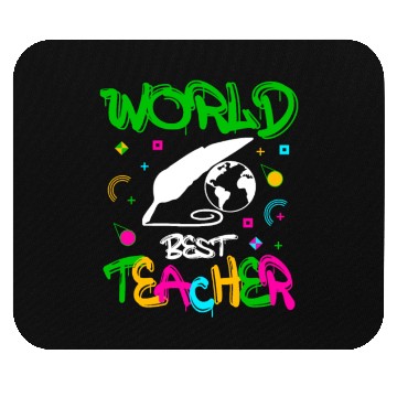 Discover World Best Teacher Funny Quotes Gifts Mouse Pads