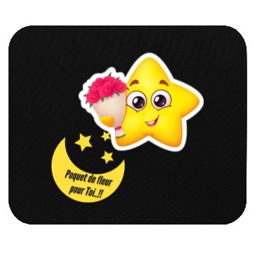 Discover Design d'étoile et lune Mouse Pads
