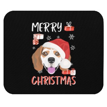 Discover Beagle Merry Christmas Mouse Pads