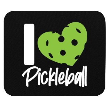 Discover Pickleball Heart I Love Pickleball Mouse Pads