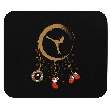 Discover Winter dreamcatcher Christmas Figure skating Mouse Pads