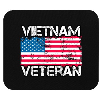Discover Vietnam Veteran Vintage Us Flag Military Vet Mouse Pads