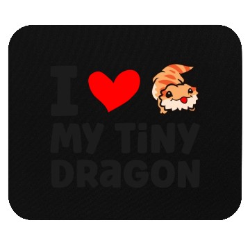 Discover I Love My Tiny Dragon Reptile Pogona Lizard Mouse Pads