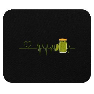 Discover Pickle Lover Heartbeat for Pickles lover Mouse Pads
