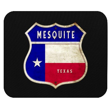 Discover Mesquite Texas Crest Flag Design Mouse Pads