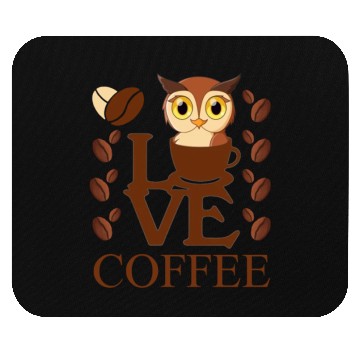 Discover The owl stays up at night Mouse Pads