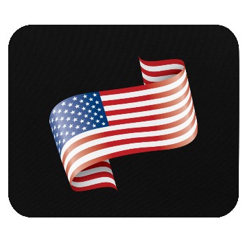 Discover America USA Flag Flag Mouse Pads