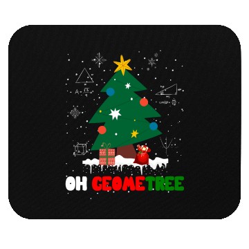 Discover Oh Geometree Funny Christmas Geometry Math Teacher Mouse Pads
