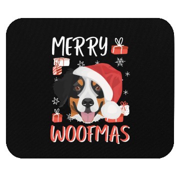 Discover Bernese Mountain Dog Merry Christmas Mouse Pads