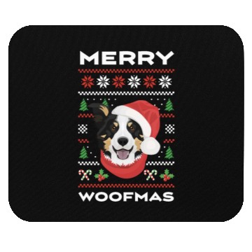 Discover Border Collie Merry Christmas Mouse Pads