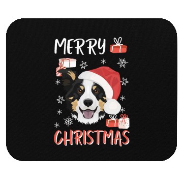 Discover Border Collie Merry Christmas Mouse Pads
