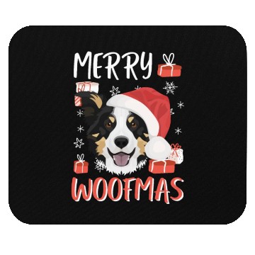 Discover Border Collie Merry Christmas Mouse Pads