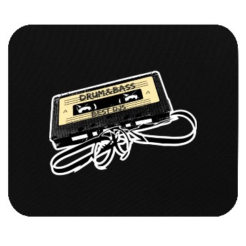 Discover Drum and Bass Music Lover Gift Old Cassette Tape B Mouse Pads
