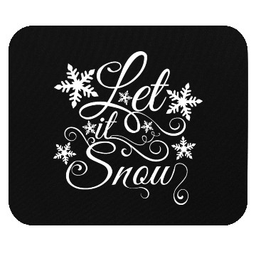 Discover Let It Snow Christmas Snowflake Mouse Pads