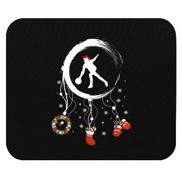 Discover Winter dreamcatcher Christmas Bowling Mouse Pads