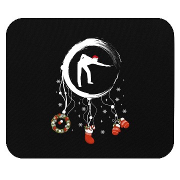 Discover Winter dreamcatcher Christmas Billiards Mouse Pads