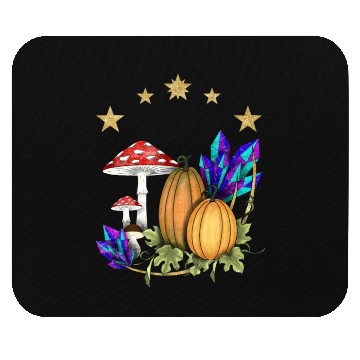 Discover Pumpkins in magic forest Mouse Pads