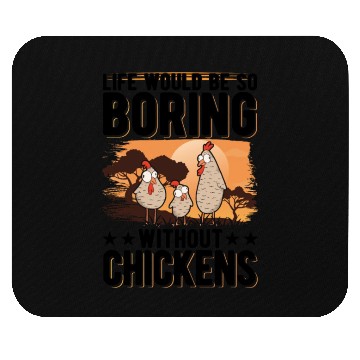Discover Chickens Gift Farmer Chicken Coop Mouse Pads