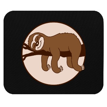 Discover sloth relaxed on branch Mouse Pads