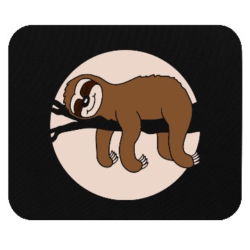 Discover comic branch sleep sloth Mouse Pads