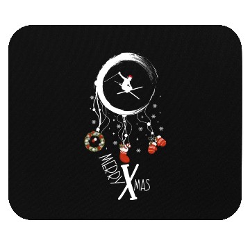Discover Winter dreamcatcher Christmas Skiing Mouse Pads