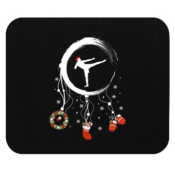 Discover Winter dreamcatcher Christmas Karate Mouse Pads
