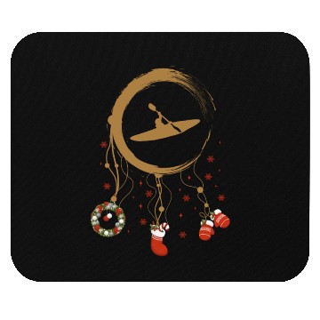 Discover Winter dreamcatcher Christmas Kayak Mouse Pads
