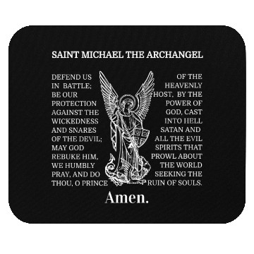 Discover Saint St Michael Prayer Catholic Archangel Christi Mouse Pads