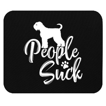 Discover I Love My Black Russian Terrier - "People Suck" Mouse Pads