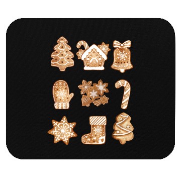 Discover Christmas Gingerbread Cookies! Mouse Pads